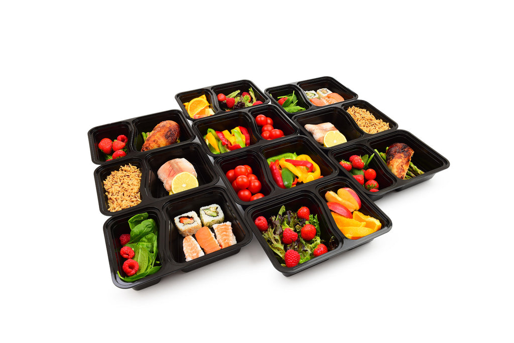 Meal Prep Container 2 Compartment Food Containers With Lids - Temu